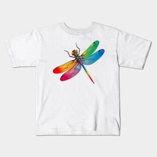 Colorful Dragon Fly Kids T-Shirt